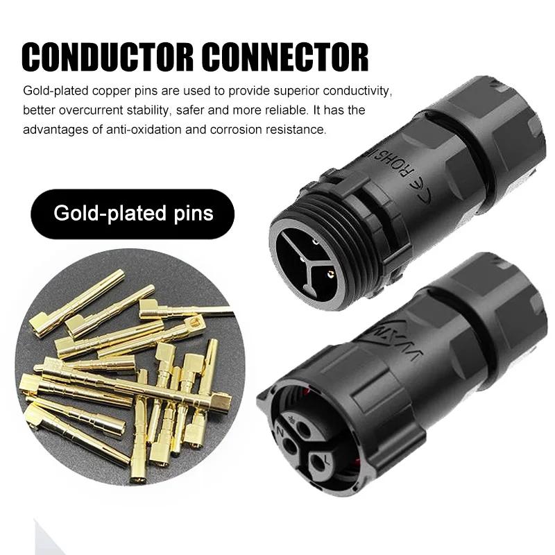 M28 Docking/Panel Type Industrial Grade Waterproof Aviation Plug 2/3/4/5/6pin Solderless/Welding Connectors M28 25A/35A/50A 300V
