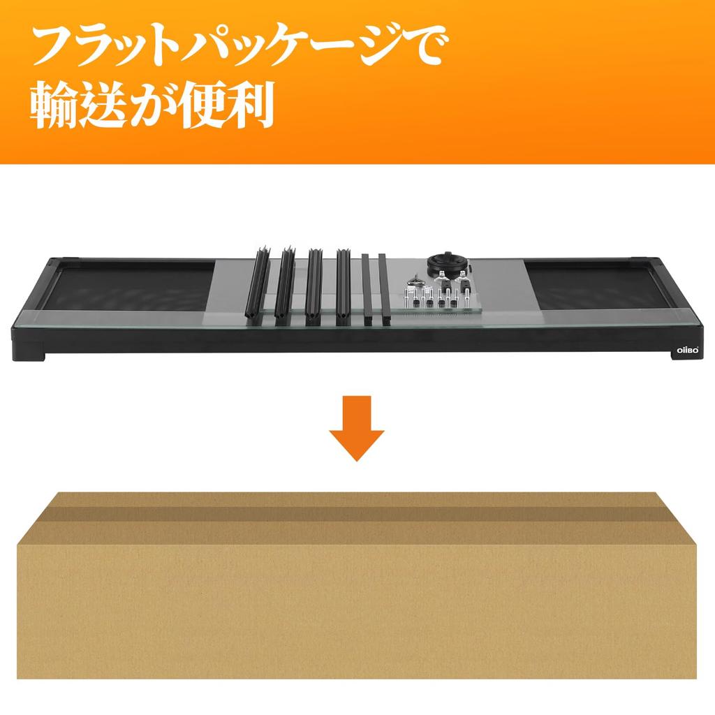 182L Reptile Cage Glass Terrarium Transparent Breeding Case Breeding Container Box Small Animal Cage Suitable for W90 X D45 X H45CM