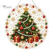 Unique Resin Gem Art Christmas Rhinestone Painting Kit, DIY Wreath Craft for Adults, Double Sparkling Wall Decor Sided Window Ornament, Acrylic