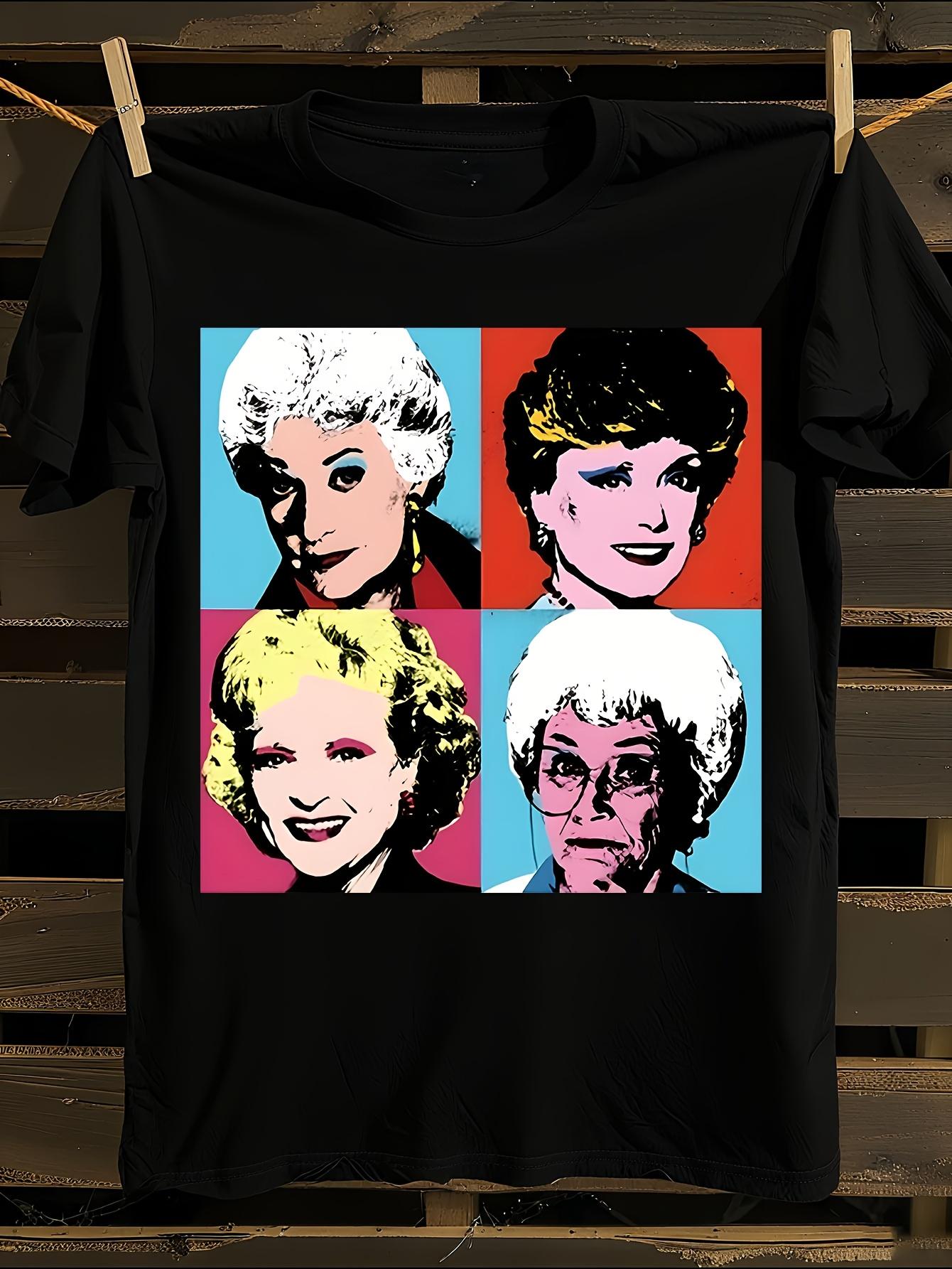 Golden Warhol Pop Art T-shirt L