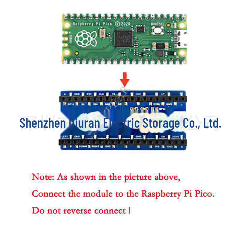 Raspberry Pi Pico 0.96" 65K Color LCD Module, 160×80 Pixels, SPI.