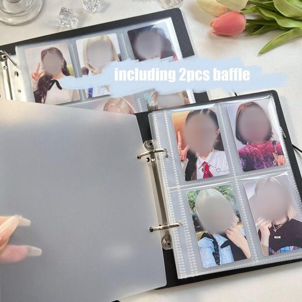 4 Grid Binder  Photo Card Collect Book Large Capacity Idol Photo Album Photocards Holder Storage Book Stationery