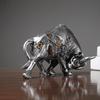 Nordic Mechanical Punk Cow Ornaments Office Use Desk Entrance Wine Cabinet TV Best Cabinet Plush Decoration Bullshit Decorations