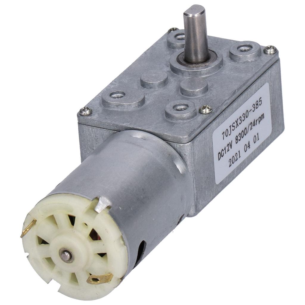 DC12V 24RPM Turbo Worm Geared Motor Speed Reduction Electric Motor for Window Door Opener Mini Winch