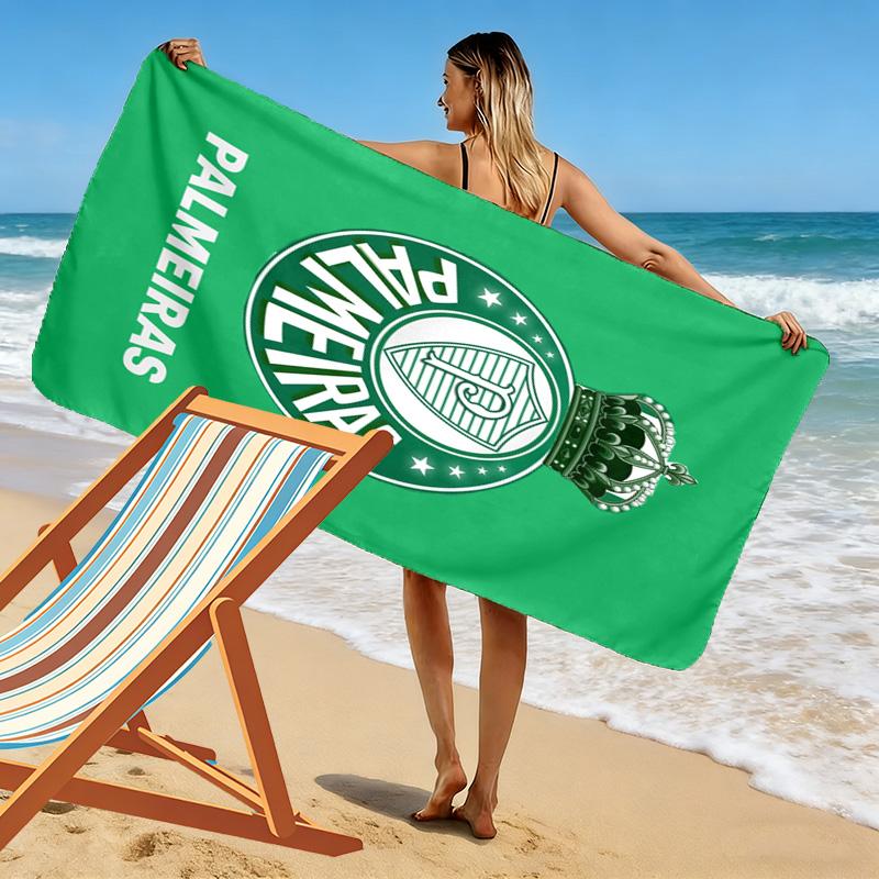 Palmeiras Print Strandtuch, Großes Weiches Schnelltrocknendes Handtuch für Strand Camping Schwimmen
