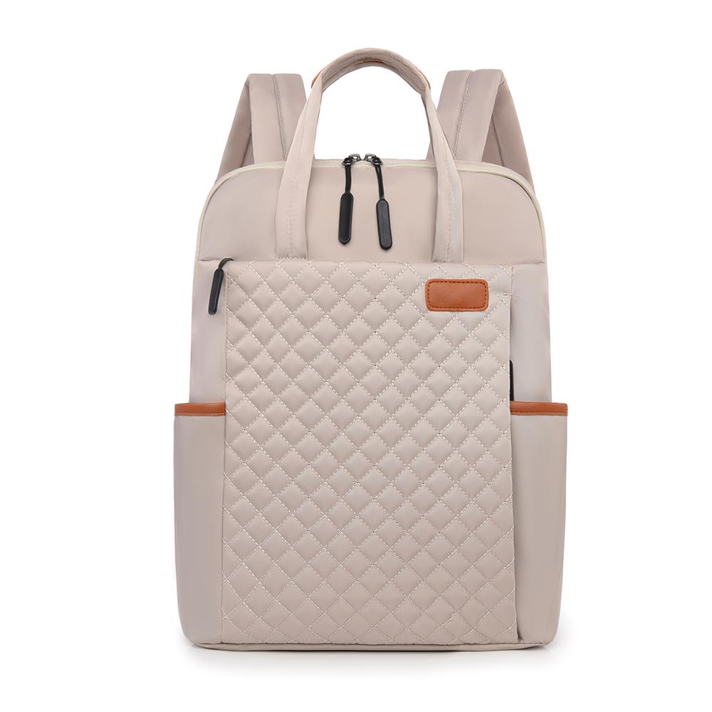 Dámský batoh s velkou kapacitou s diamantovým prošíváním pro služební cesty a vysokou školu – Multifunkční taška přes rameno na notebook