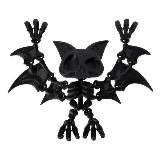 

Напечатанная на 3D подвесная фигурка летучей мыши, подвижные суставы, фигурка летучей мыши, шарнирная модель летучей мыши, игрушка-непоседа, украшение для Хэллоуина, орнамент 22cm