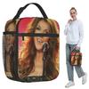 Celine Dion Isolierte Lunchtasche für Damen Büro-Kühltasche Thermische Lebensmittelbox Tragetasche Auslaufsichere Lunchboxen Behälter