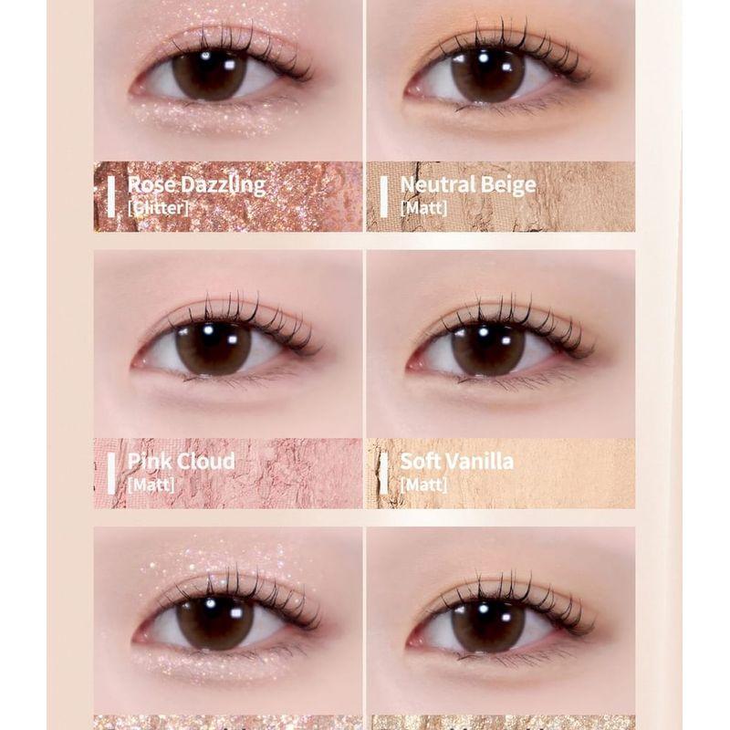 Peach C - Seasonal Blending Eyeshadow Palette - 6 Types