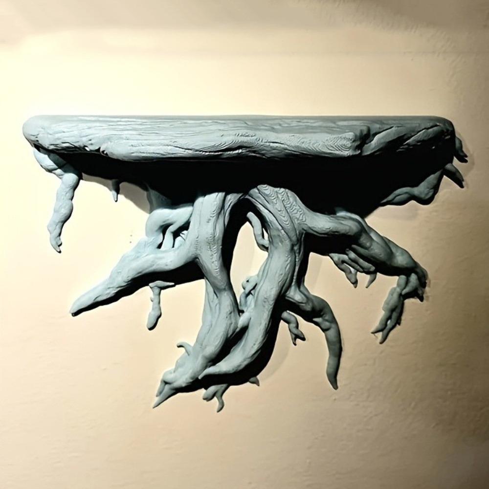 

Plastic Tree Root Shaped Wall Rack Simulated Storage Stand Wall Mount Display Rack Corner Display