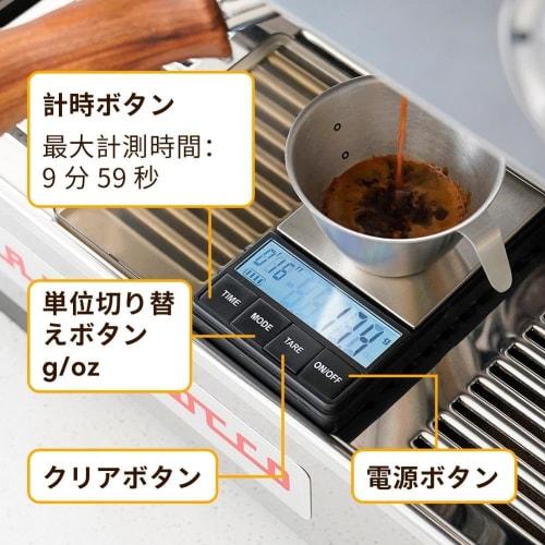 Watchget Pocket Digital Scale, Portable Weighing Scale with Insulation Mat, High-Precision Drip Scale, Electronic Coffee Scale, Small, 1000g Capacity,