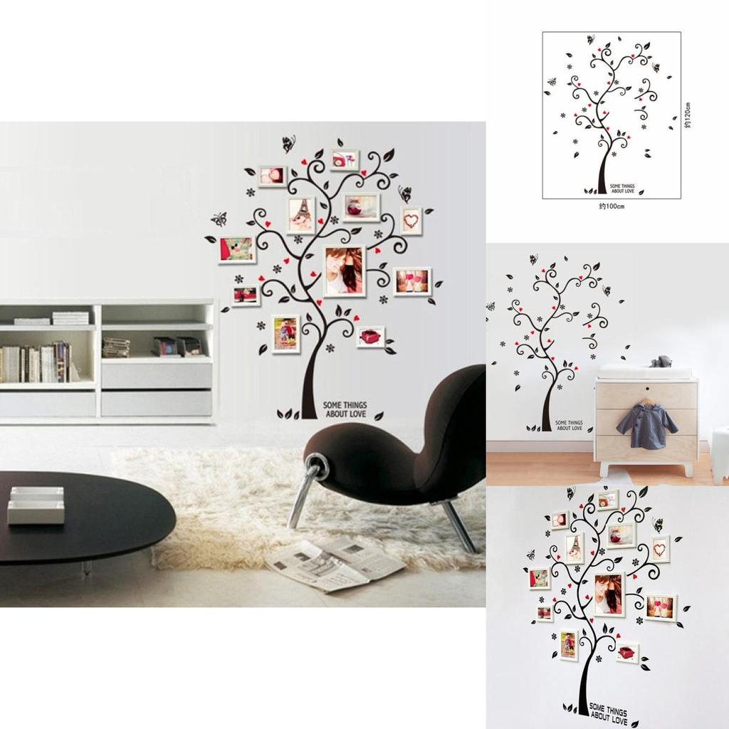 Beautiful Frame Tree Wall Stickers Exquisite Vinyl Decor For Enchanting Home Atmosphere