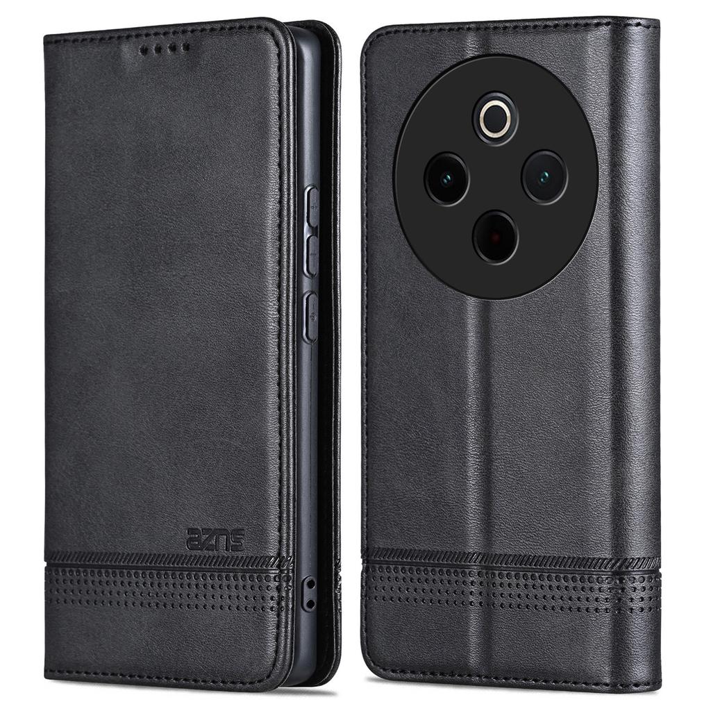 AZNS For vivo Y300 Pro 5G Case Cowhide Texture PU Leather Wallet Phone Cover