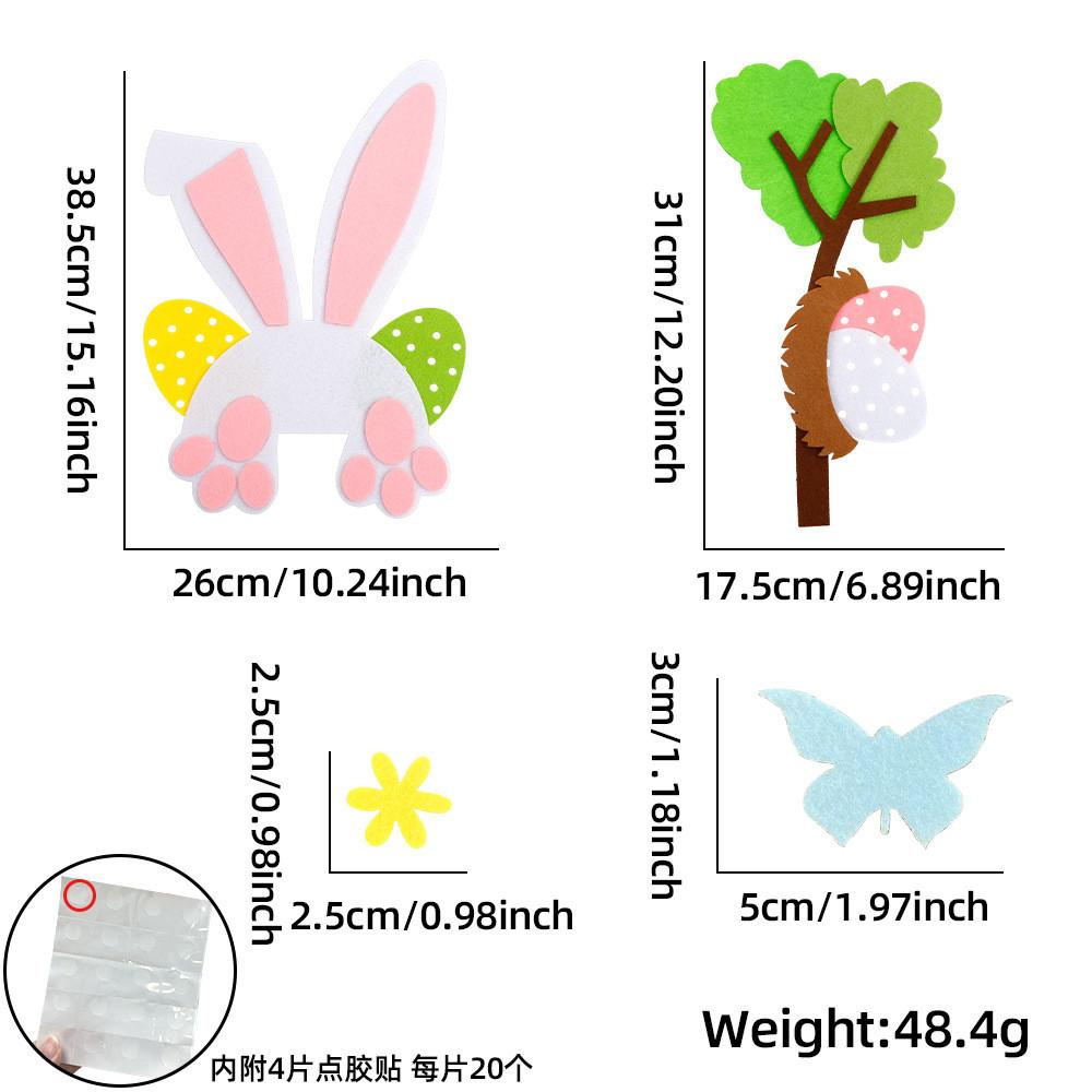 Adorable Diy Easter Bunny Door Decorations Craft Set For Cheerful Holiday Decor