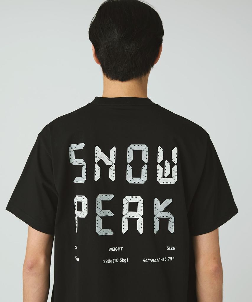 Snow Peak Jikaro Firering Table Short and Size M T-Shirt TS-25AU004, Sleeve, Men's Women's, Black,
