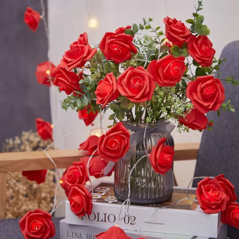 LED Rose String Lights - Bedroom Decoration & Wedding Proposal Props