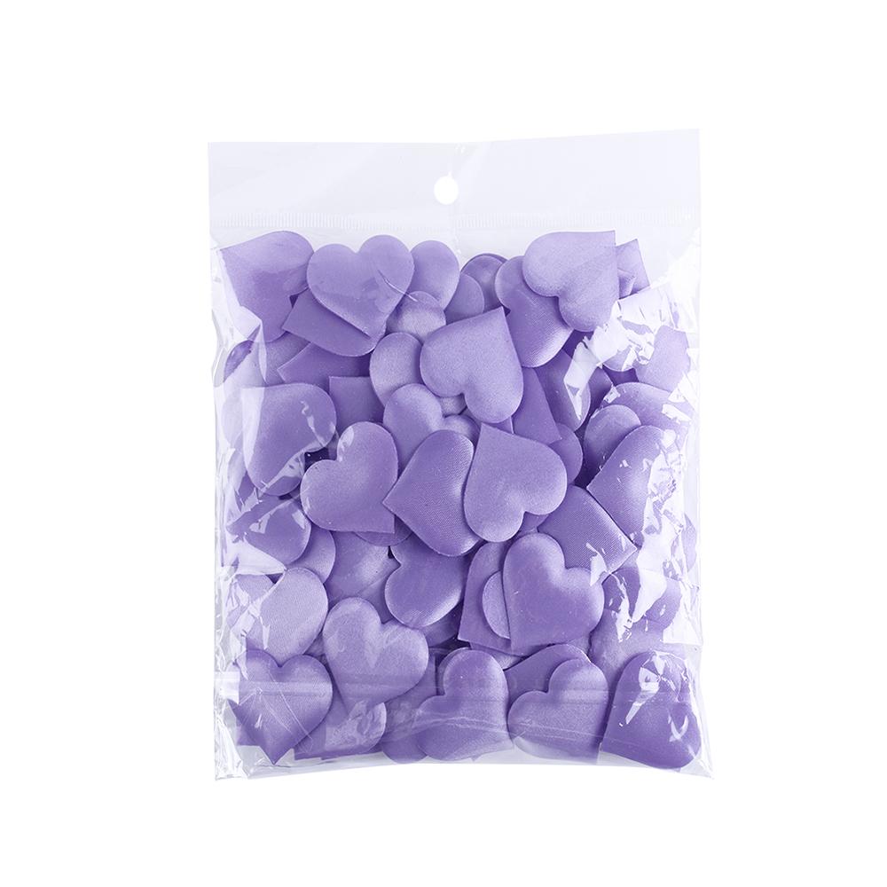 100 Pezzi Confetti in Tessuto Imbottito Petali da Lancio Cuore d'Amore Romantico Spugna Tavola Sposa Matrimonio Festa di San Valentino Decorazione