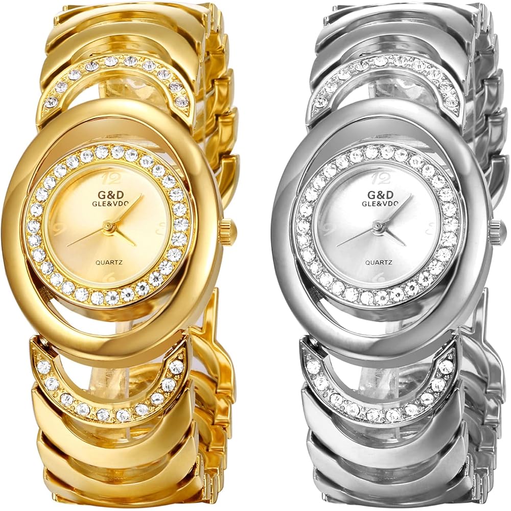 Ladies Fashion Watch Analog Display Diamond 3ATM Waterproof Alloy Band Casual Business