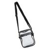 Clear Messenger Bag Stadium Approved Transparent PVC Shoulder Bag for Work Business
