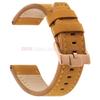 Vintage Matte Genuine Leather Watch Band for Omega for Rolex 18/20/22/24mm Black Brown Thick Straps Stitching Cowhide Wrist Belt