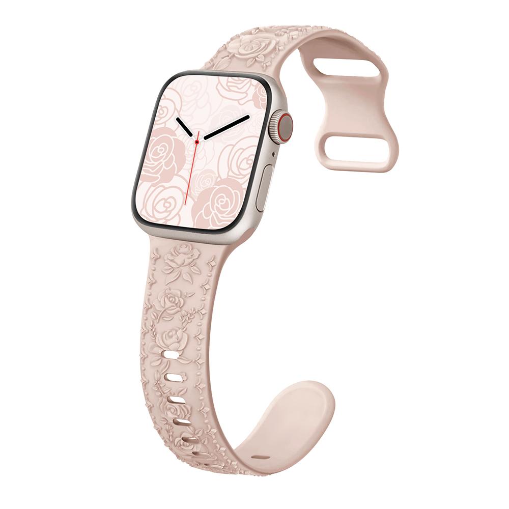 Engraved Strap for Apple watch band 45mm 44mm 42mm 49mm 40mm 41mm Silicone Bracelet Correa iWatch Series 8 9 7 6 5 4 3 Ultra SE