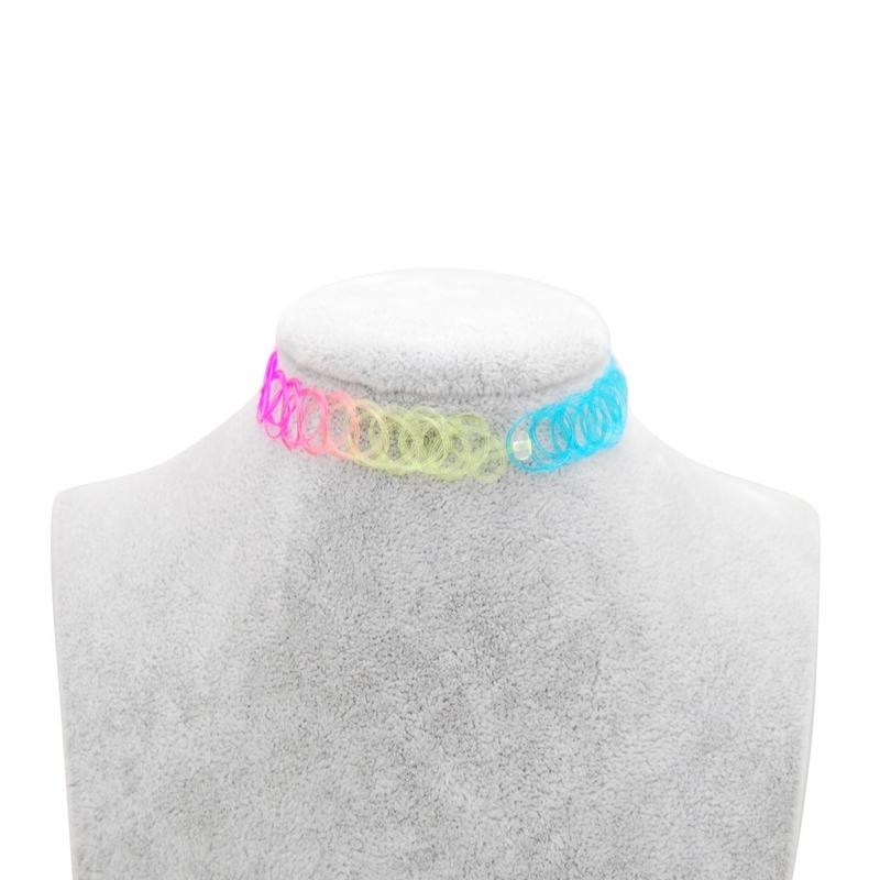 4pc Punk Stretch Tattoo Choker Women Vintage Elastic Black Tattoo Necklace Jewelry Wedding Party Girls Gift