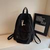 Schoolbag Canvas Backpack Female Large Capacity Casual Versatile Student Class School Bag Campus Wind Mountaineering Lightweight Travel Backpack