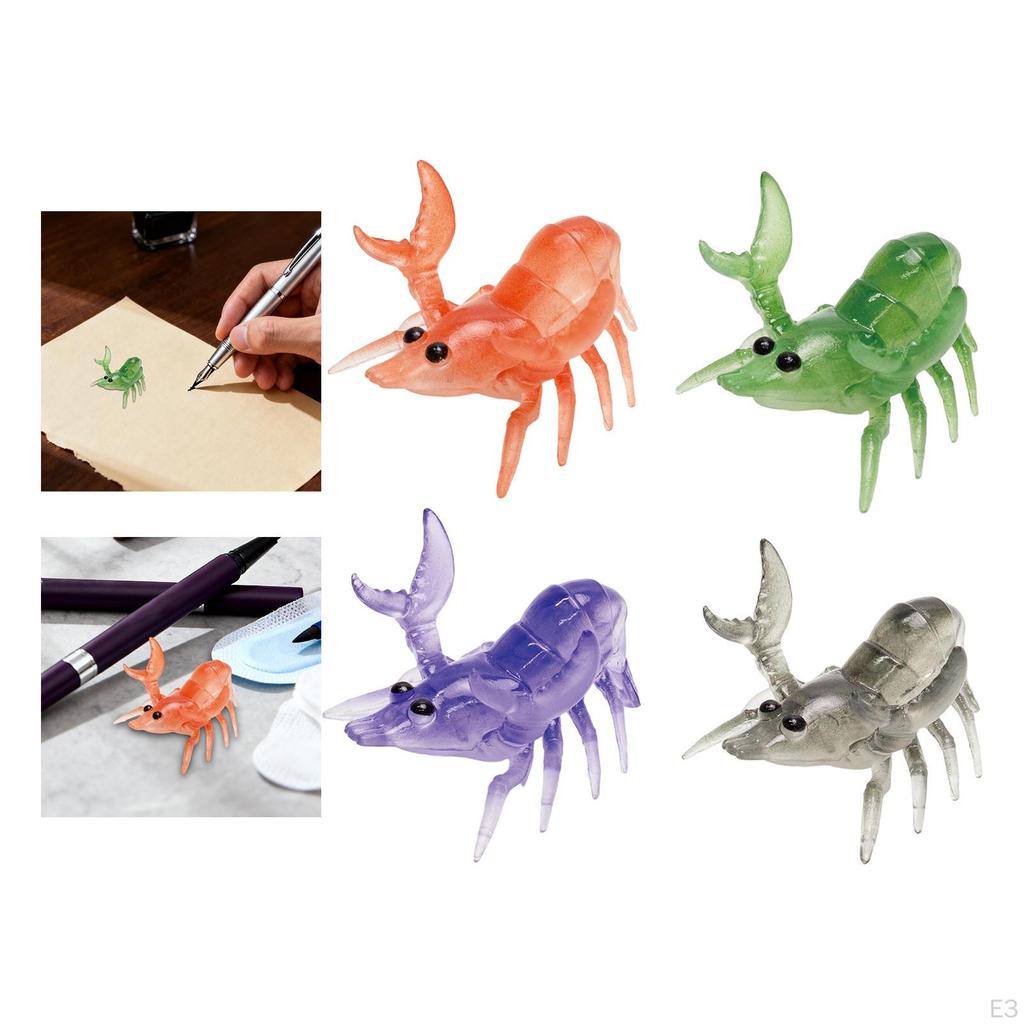 Crayfish Shaped Pen Holder Bracket Japanese Design Cute Novelty Decoration Storage Rack Makeup Brush