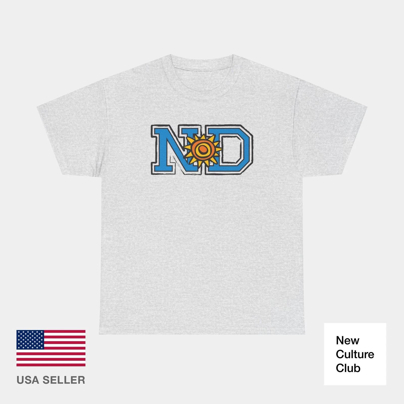 ND Logo Blue New Deal Classic Skateboards Howell 80s 90s Retro T-Shirt Print XXXXL
