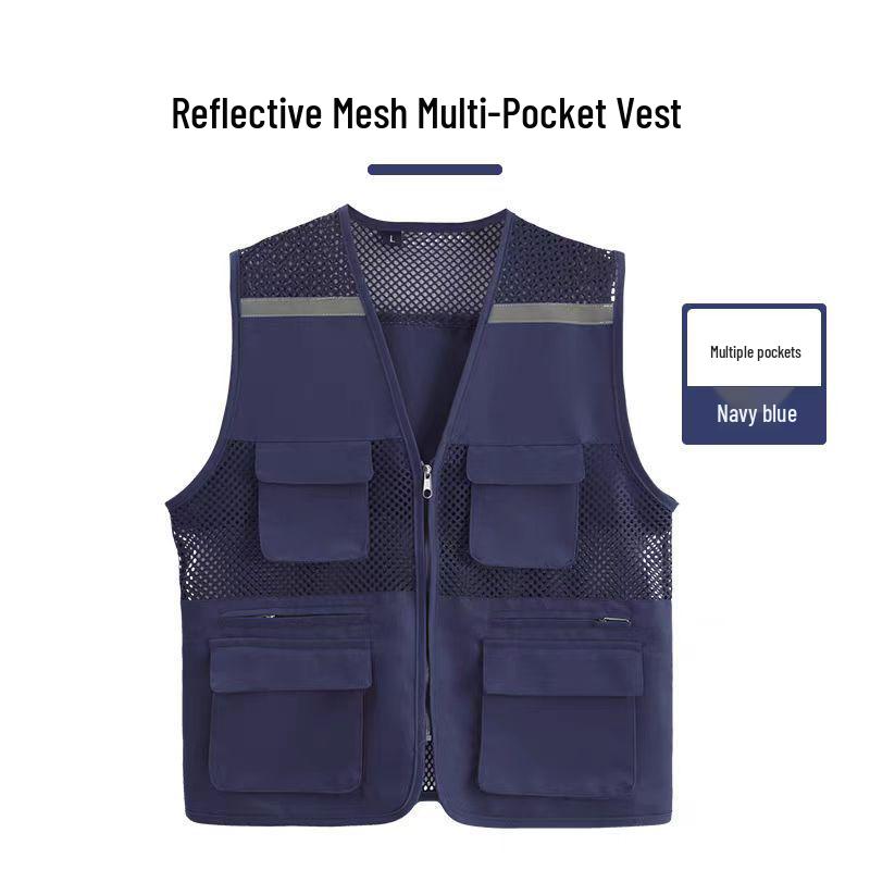 

Children s Custom Multi-Pocket Mesh Activity Vest with Logo for Summer 2XL