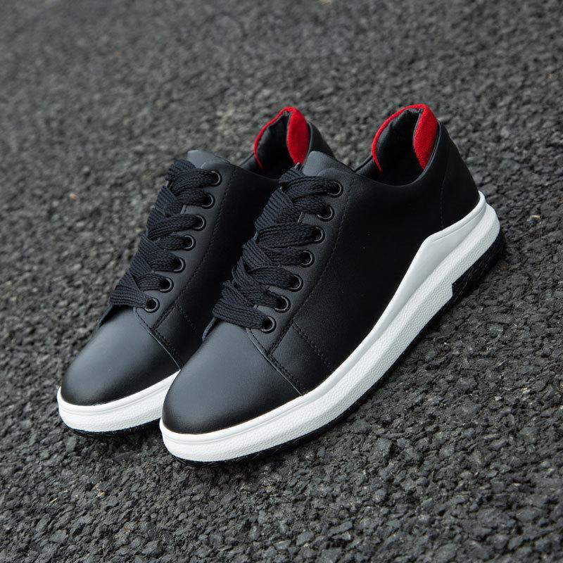 2017 spring and summer Korean version of little white shoes leather casual shoes couple sports shoes fashion student wedge heel