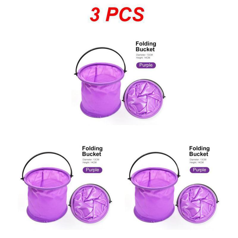 13PCS Retractable Bucket For Fishing Folding Collapsible Bucket Wash Outdoor Fishing Square Barrel Restroom Food Prep Area Folding for Home