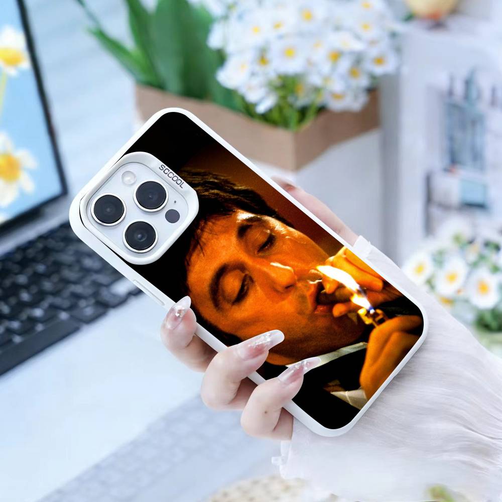 1983 Film S-Scarface Phone Case For iPhone 16,15,14,13,12,17,Pro,MAX White Matte Shockproof Cover
