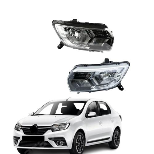 Rear Light Left Right 2pcs Set For Renault Symbol Logan Mk2 2017-2020 LED Head Lamp OEM 260604218R 260100437R