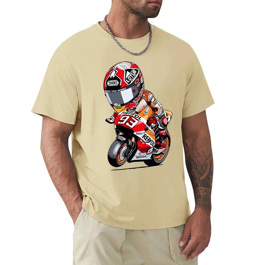 Marc Signature 93 Vtipné MOTO Tričko Harajuku Tričko s krátkým rukávem 100% Bavlna Grafické Tričko Topy