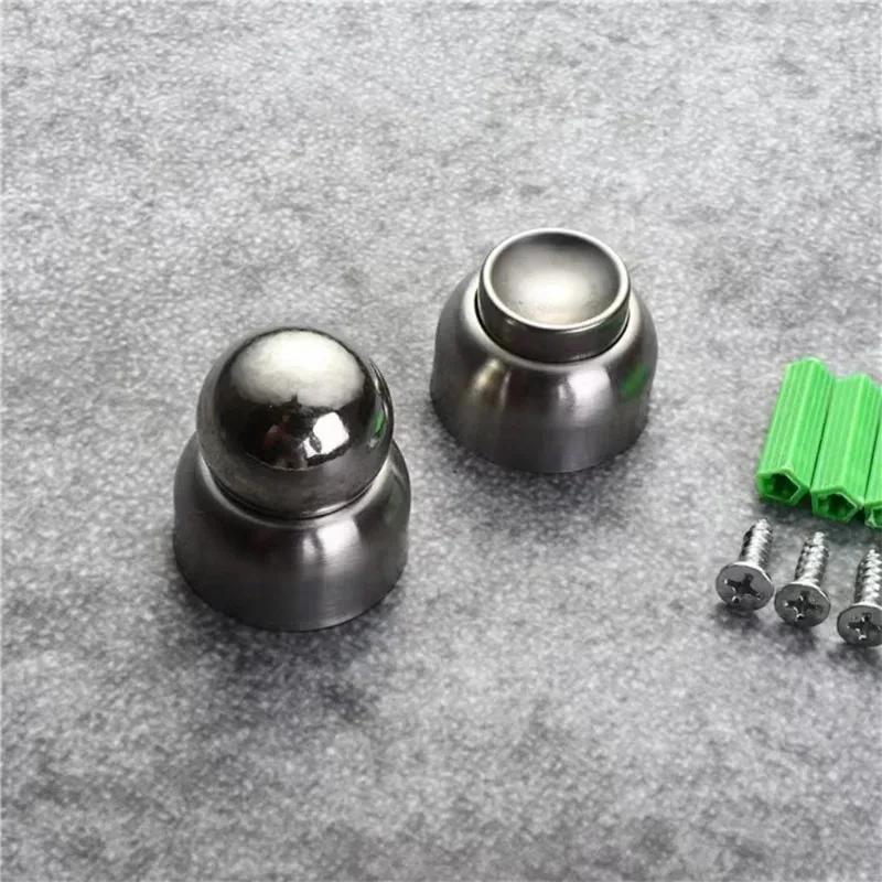 Xiaomi 60mm Magnetic Door Stops Mini Stainless Steel Ultra-short Door Stopper Hidden Holders Floor Hardware Fitting With Screws