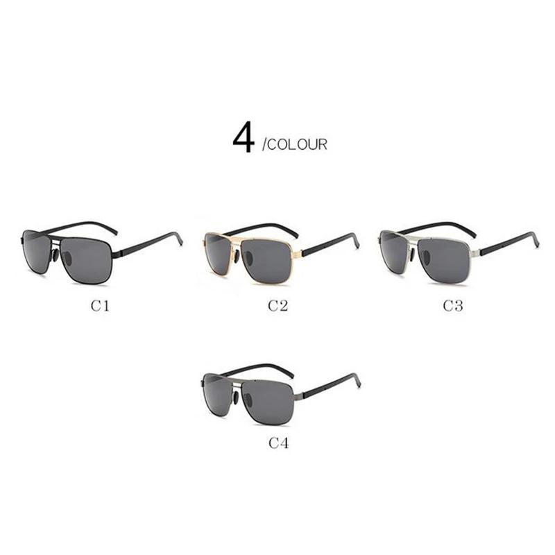 Square Nearsighted Sunglasses Men Polarized Sport Double Beam Myopia Lens Pilot Sunglasses Prescription 0 -0.5 -0.75 To -6.0
