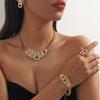 Cross Ring Shape 4-piece Set for Women, Stylish and Exquisite Accessory Gift