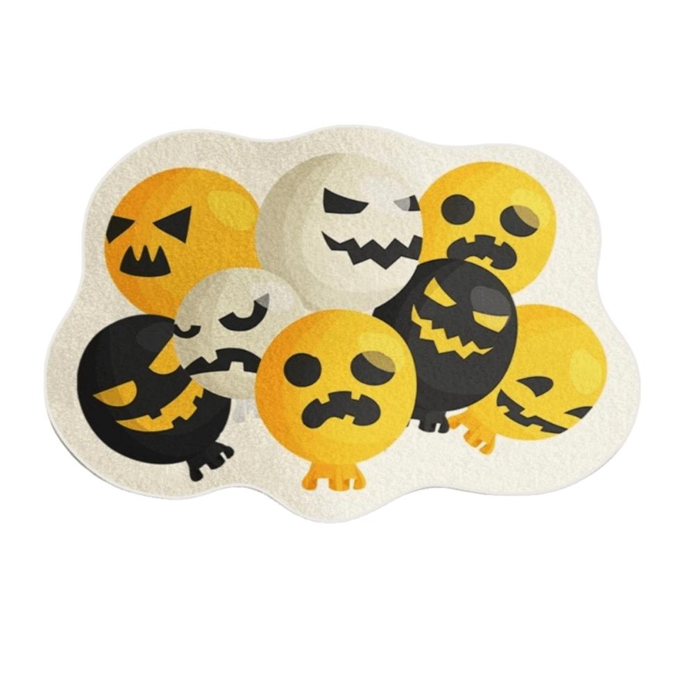 Non-slip Halloween Door Mat Crystal Velvet Fluffy Carpet Trendy Bathroom Mat  for Halloween