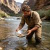 Hand Cranked Gold Pan Mining Tool Gold Classifier Panning Equipment for Prospector Adults Outdoor Stream Desert Mountain Field