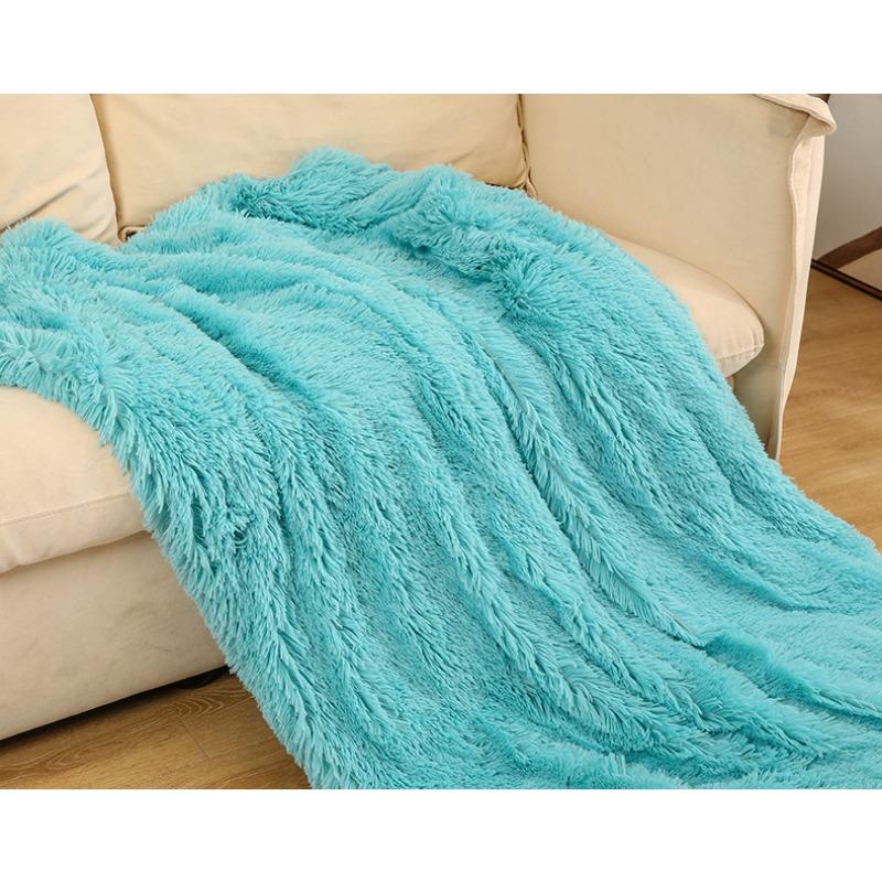 Soft Shaggy Long Fur Throw Blanket Thick Cozy Sofa Cover for Bed Living Room Nap Home Decor 200x230cm