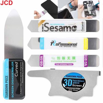 5pcs Piece Mobile IPad Phone Curved LCD Screen Spudger Opening Pry Card Tools Ultra Thin Flexible Mobile Phone Disassemble Steel