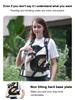 Cat Small Dog Carrier Breathable Canvas Portable Backpack Puppy Kitten Travel Chest Sling Bag Pet Front Cross Shoulder Strap