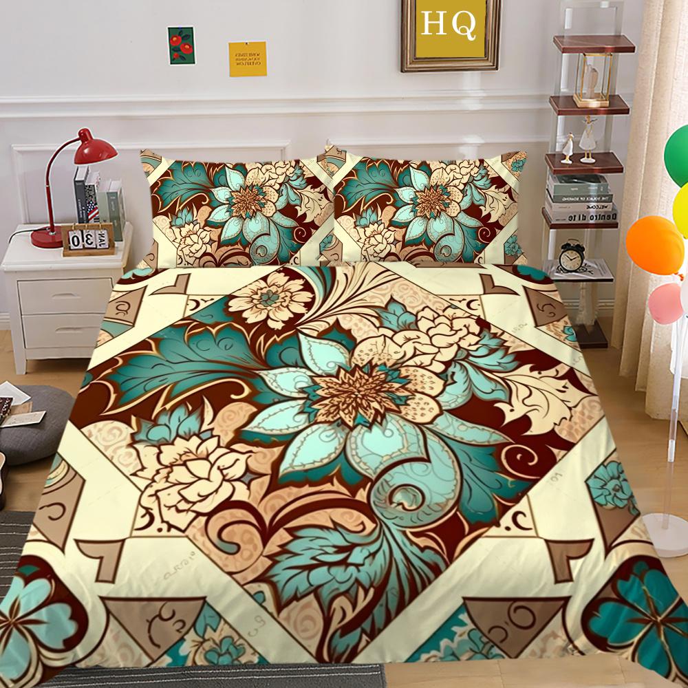 Decorazione Camera da Letto Lusso Stampa Paisley 3D Biancheria da Letto per Bambini Copripiumino Singolo/Matrimoniale