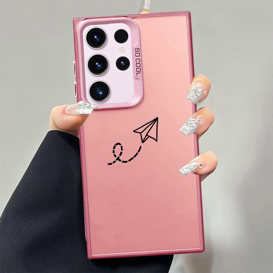 Case for Samsung Galaxy S21 S25Plus S23 S24 FE S25 S22 Ultra Note 20 Ultra S24Ultra S20 FE Soft Shell Aeroplane