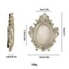Victoria-Style Retro Resin Photo Frame Ornament - Light Luxury Badge Display Stand for Photo Props