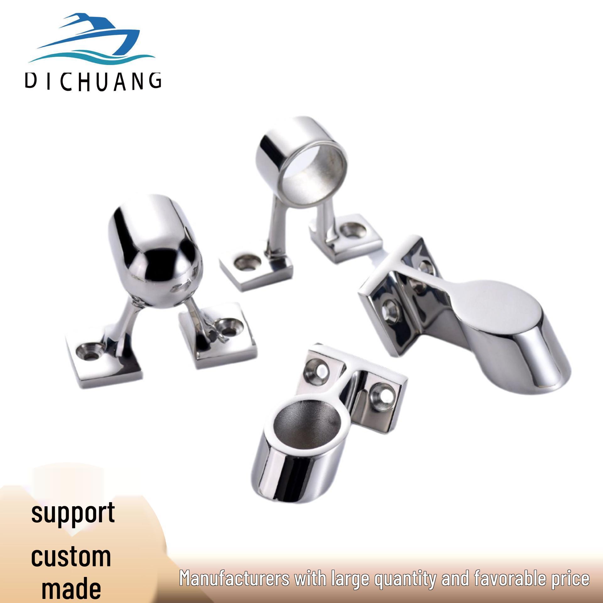 316 Stainless Steel Yacht Boat Railing Bracket Base 22mm Midship Bracket
