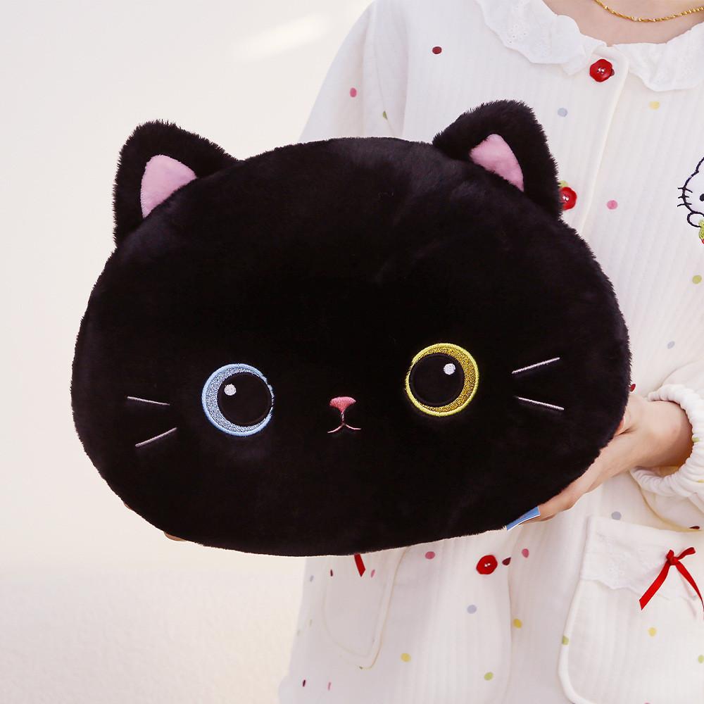 Cat Plush Pillow Siamese Cat Stuffed Toy Gift For Animal Lovers чёрный