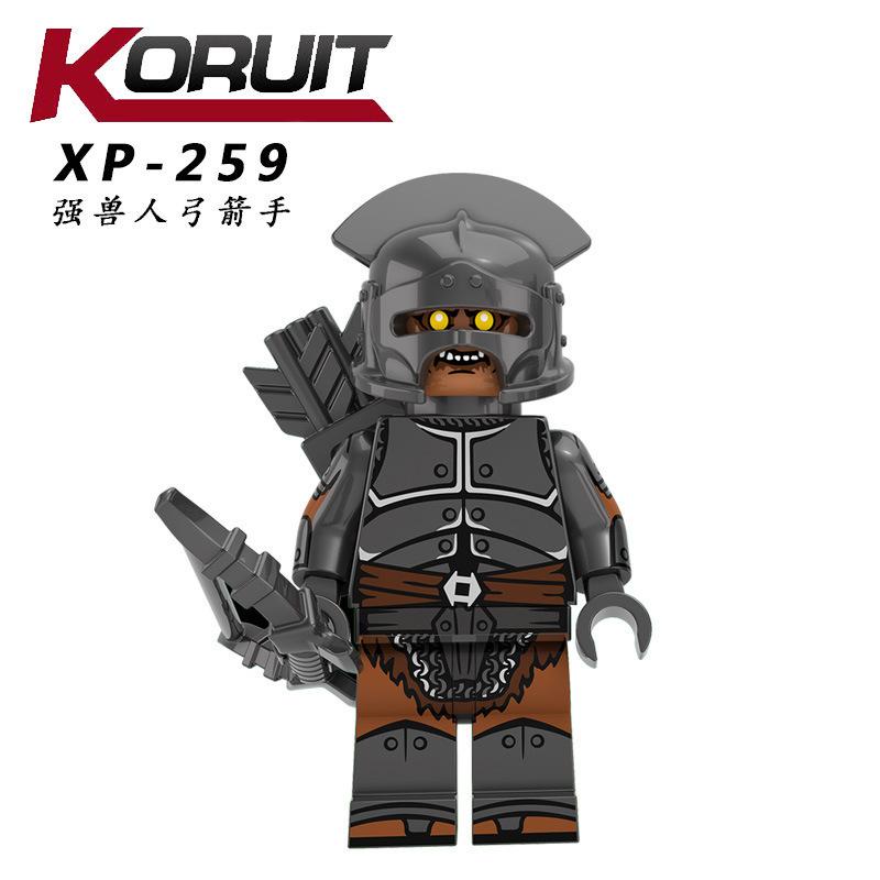Kt1033 Strong Orc Warrior Army Building Block Figurine Ring Ring Assembly Toy