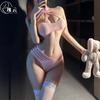 Sex Underwear Pure Desire Sexy Close-fitting Temptation Can Tear Fun Split Net Clothes Body Sculpting Hollow Mesh Women